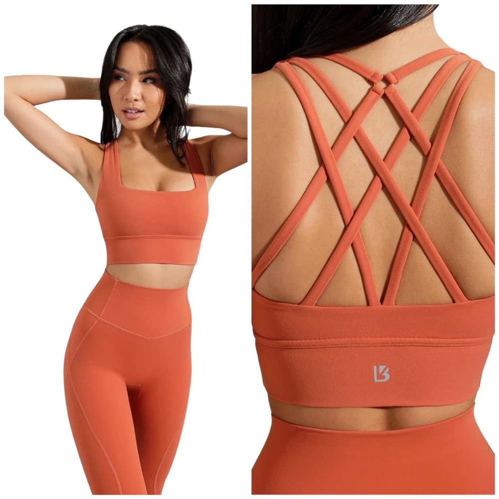 BuffBunny Canyon Rust Strappy Revolution Sports Bra